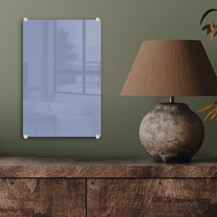 Glas schilderij - Canary - Champ - Blauw — 4