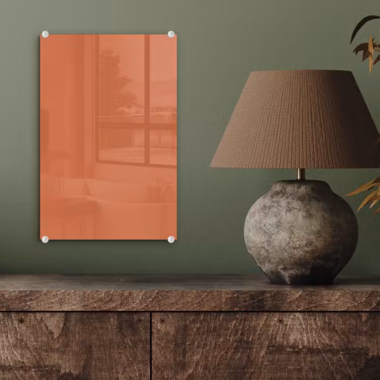 Glas schilderij - Classic - Terracotta - Oranje — 4