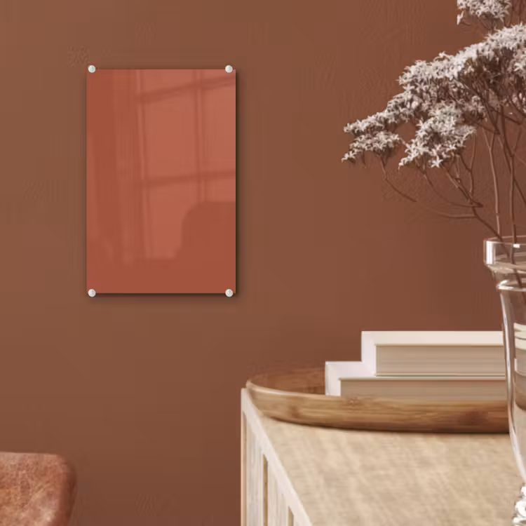 Glas schilderij - Copperhead - Oranje - Bruin — 6