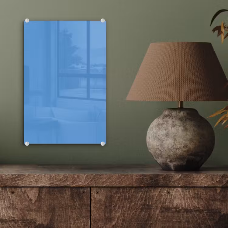 Glas schilderij - Cornflower - Blue - Blauw — 4