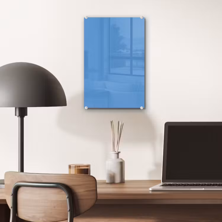 Glas schilderij - Cornflower - Blue - Blauw — 7