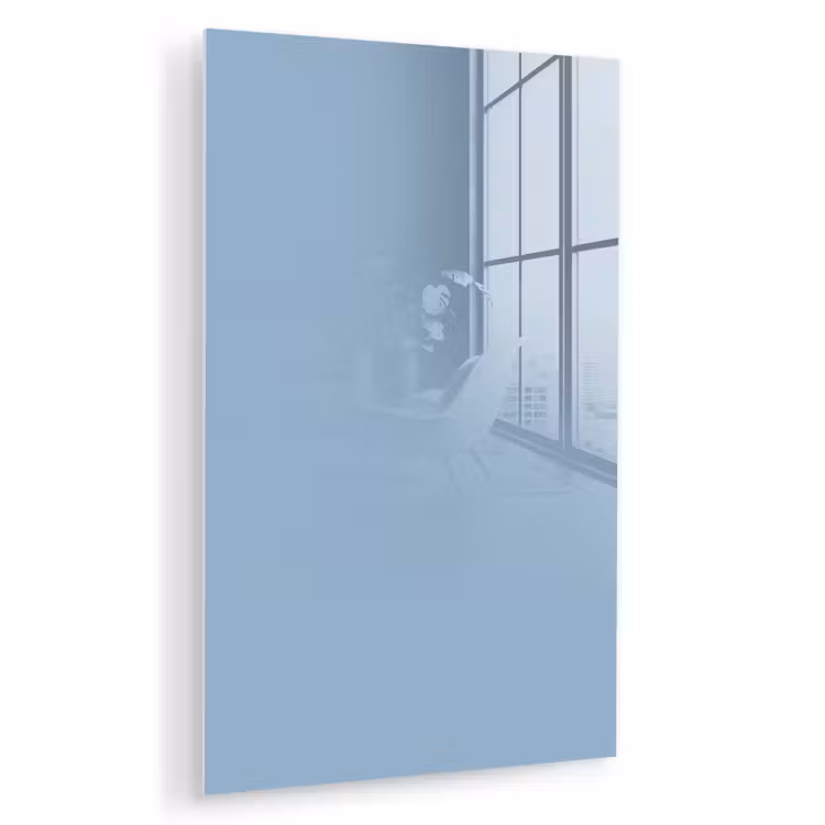 Glas schilderij - Dusty - Denim - Blauw — 1