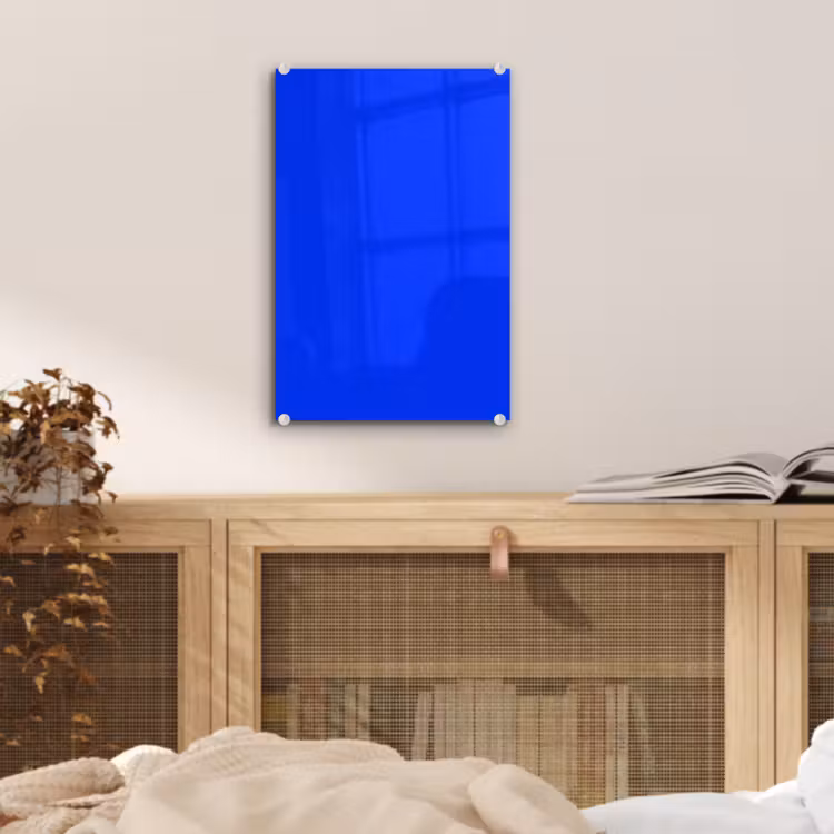Glas schilderij - Electric - Blue - Blauw — 5