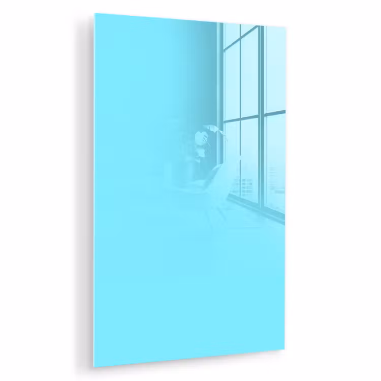 Glas schilderij - Electric - Cyan - Blauw — 1