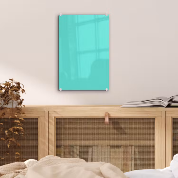 Glas schilderij - Electric - Cyan - Turkoois — 5