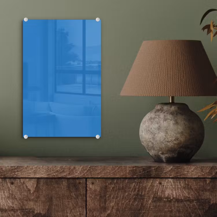 Glas schilderij - Royal - Blue - Blauw — 4