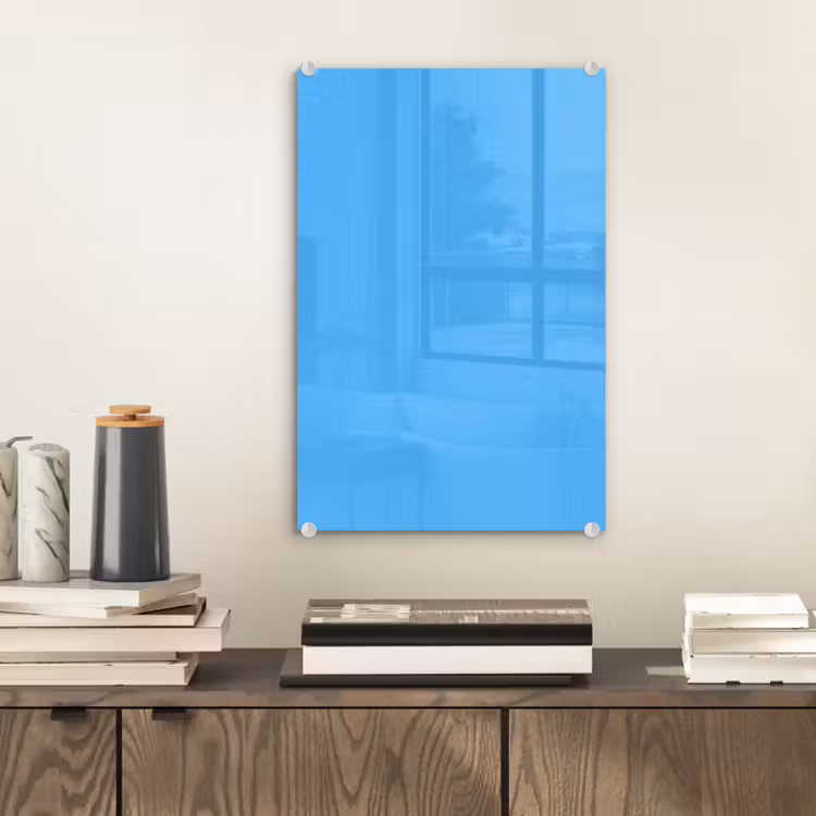 Glas schilderij - Sky - Blue - Blauw — 2