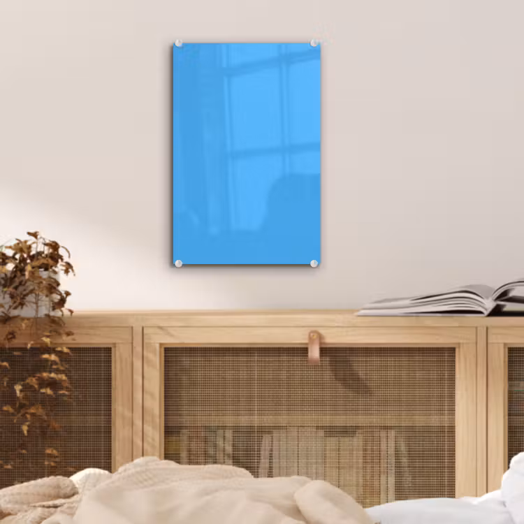 Glas schilderij - Sky - Blue - Blauw — 5