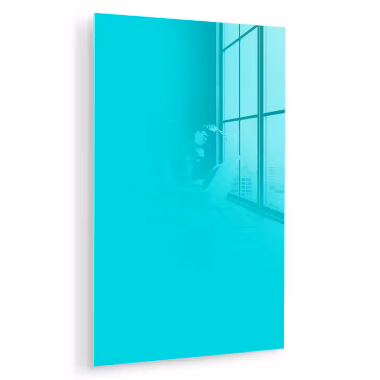 Glas schilderij - Vivid - Aquamarine - Turkoois — 1