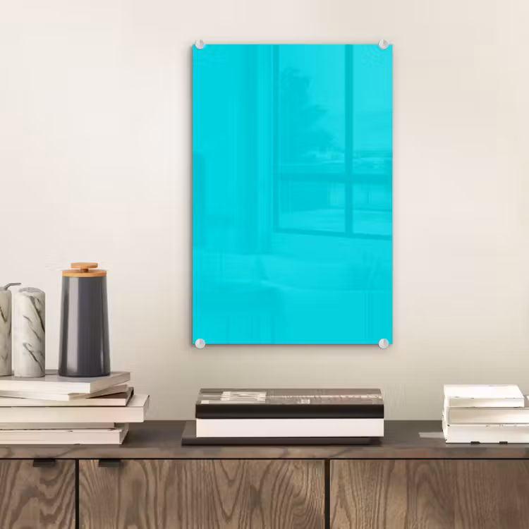 Glas schilderij - Vivid - Aquamarine - Turkoois — 2