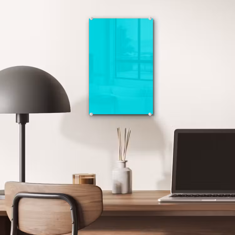 Glas schilderij - Vivid - Aquamarine - Turkoois — 7