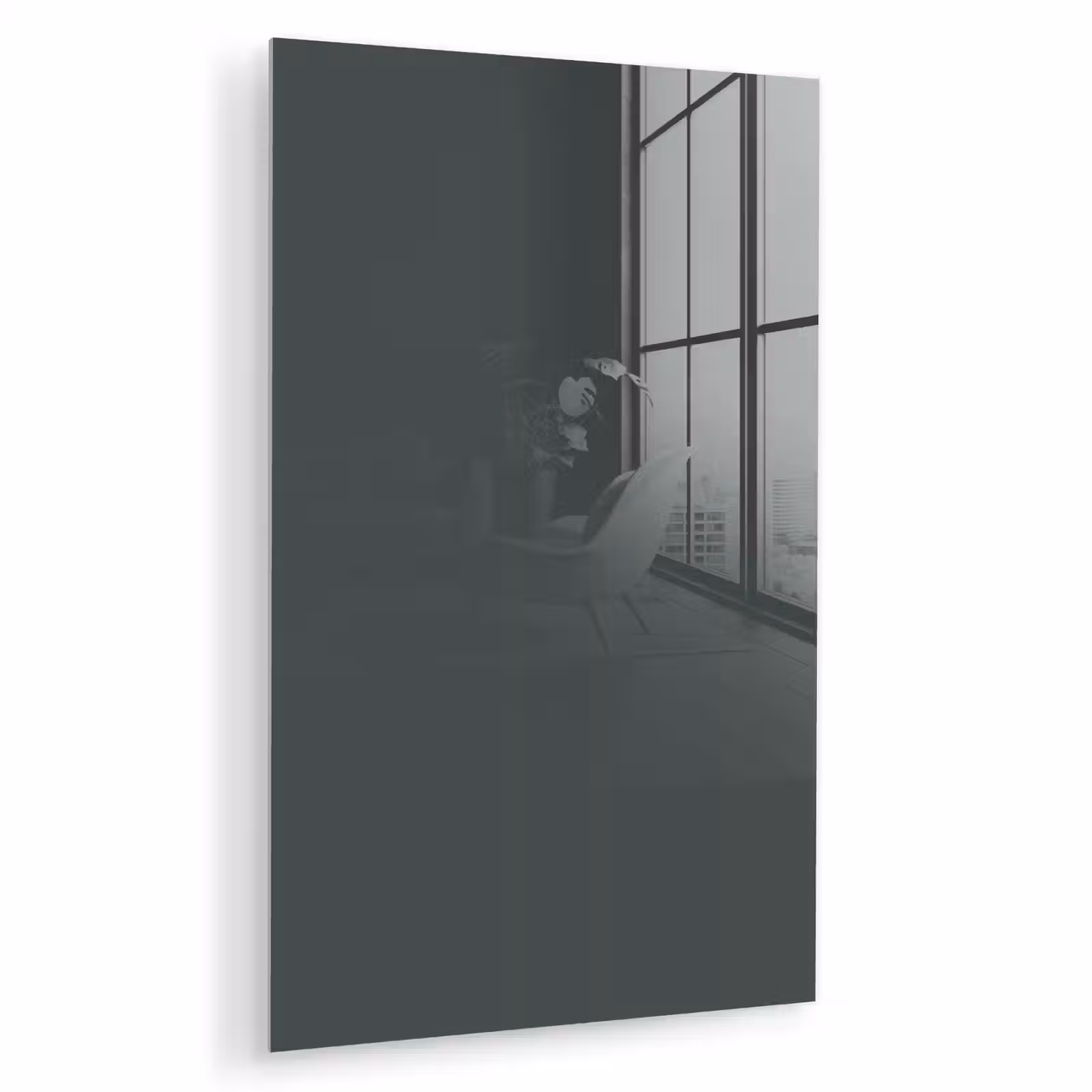 Glas schilderij - Slate - Millstone - Grijs — 1