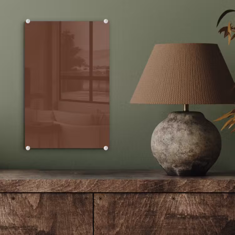 Glas schilderij - Deep - Clay - Brown - Bruin — 4