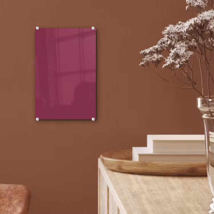 Glas schilderij - Deep - Rasberry - Rood — 6