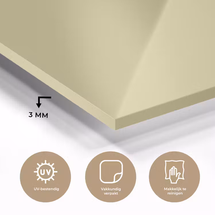 Glas schilderij - Golden - Clover - Geel — 3