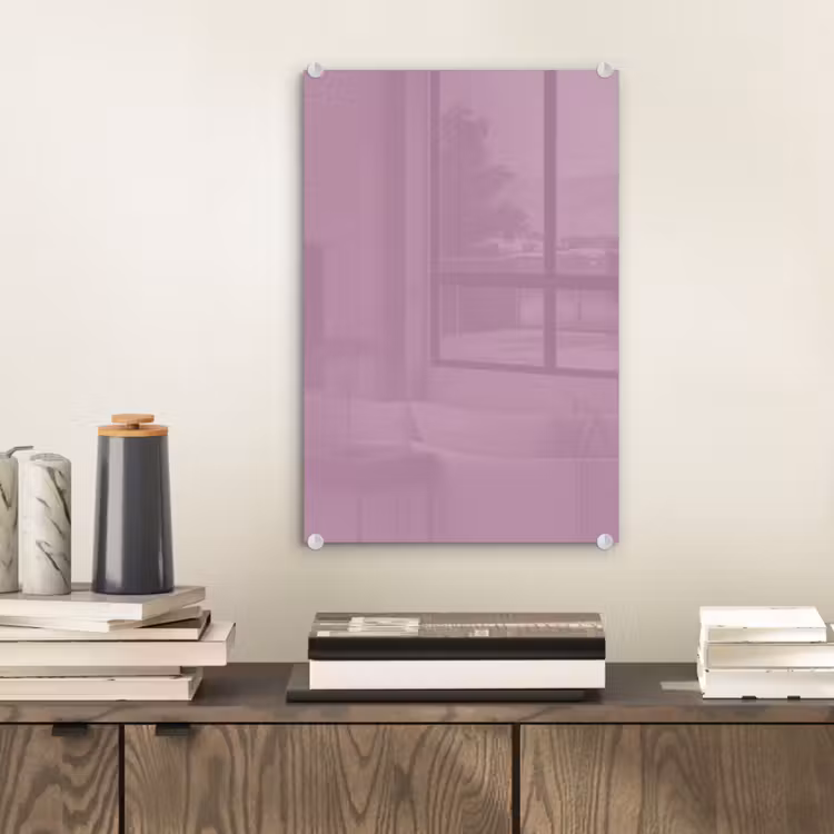 Glas schilderij - Lilac - Paars - Mauve — 2