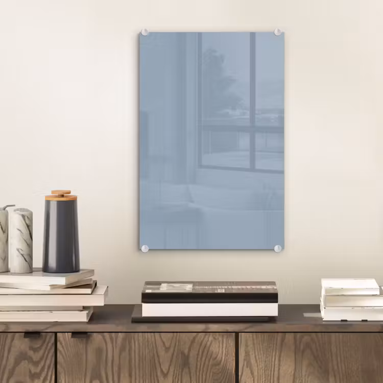Glas schilderij - Mellow - Breeze - Blauw — 2