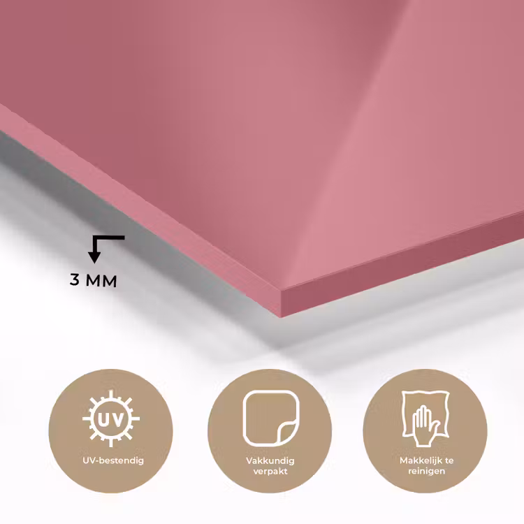 Glas schilderij - Bold - Berry - Rood — 3