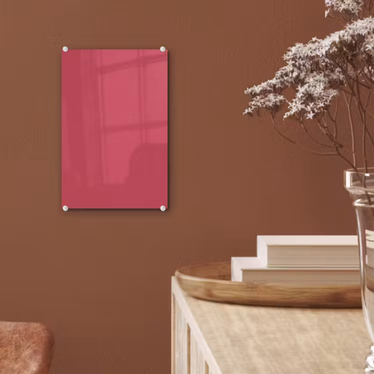 Glas schilderij - Bold - Berry - Rood — 6