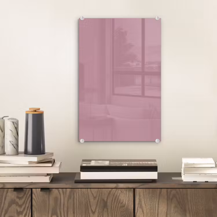 Glas schilderij - Dusty - Mauve - Paars — 2