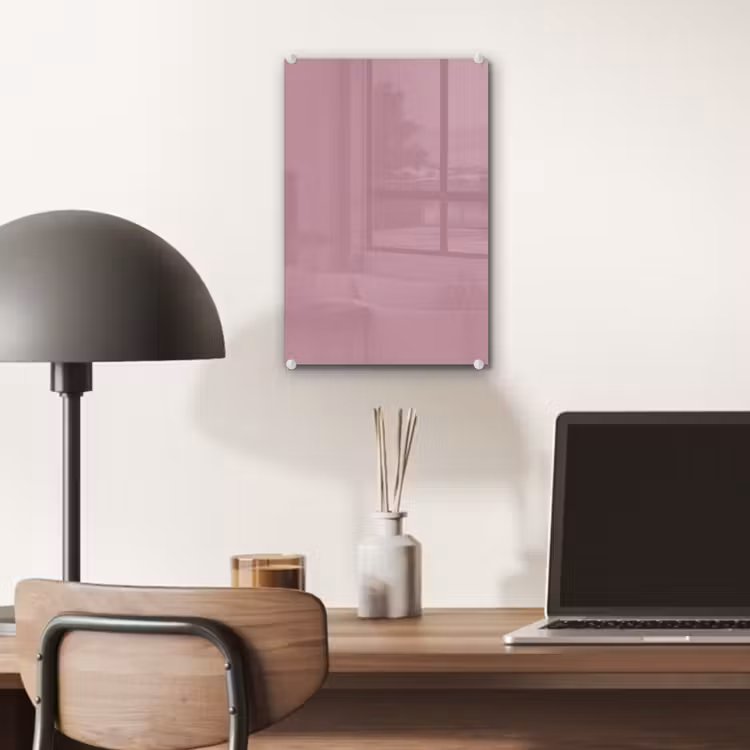 Glas schilderij - Dusty - Mauve - Paars — 7