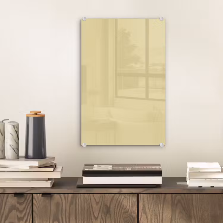 Glas schilderij - Mellow - Touch - Geel — 2