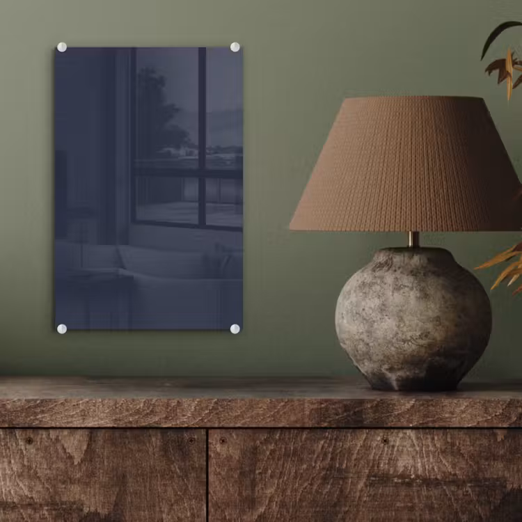 Glas schilderij - Midnight - Swing - Blauw — 4