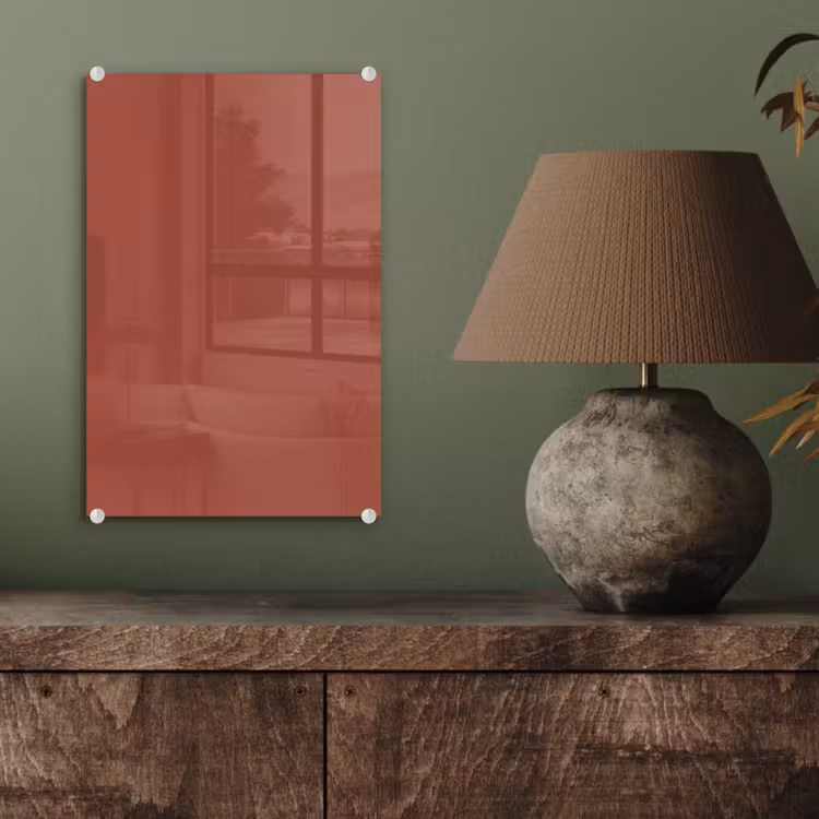 Glas schilderij - Rustic - Terracotta - Oranje — 4
