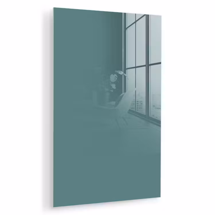 Glas schilderij - Serene - Teal - Blauw — 1