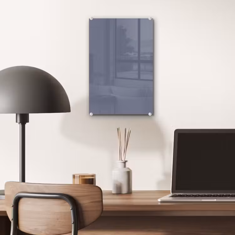 Glas schilderij - Slate - Whisper - Blauw — 7