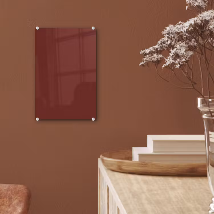 Glas schilderij - Valentine - Velvet - Rood — 6