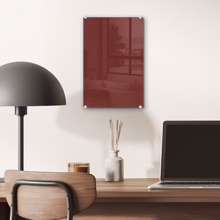 Glas schilderij - Valentine - Velvet - Rood — 7