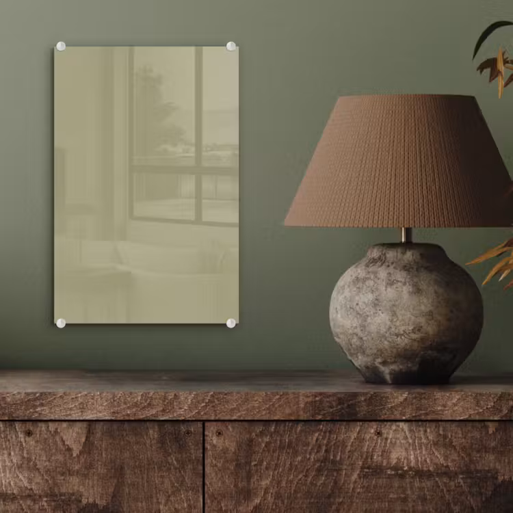 Glas schilderij - Vintage - Sage - Groen — 4
