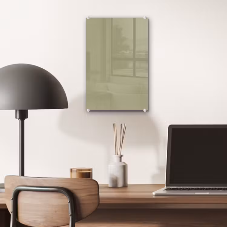 Glas schilderij - Vintage - Sage - Groen — 7