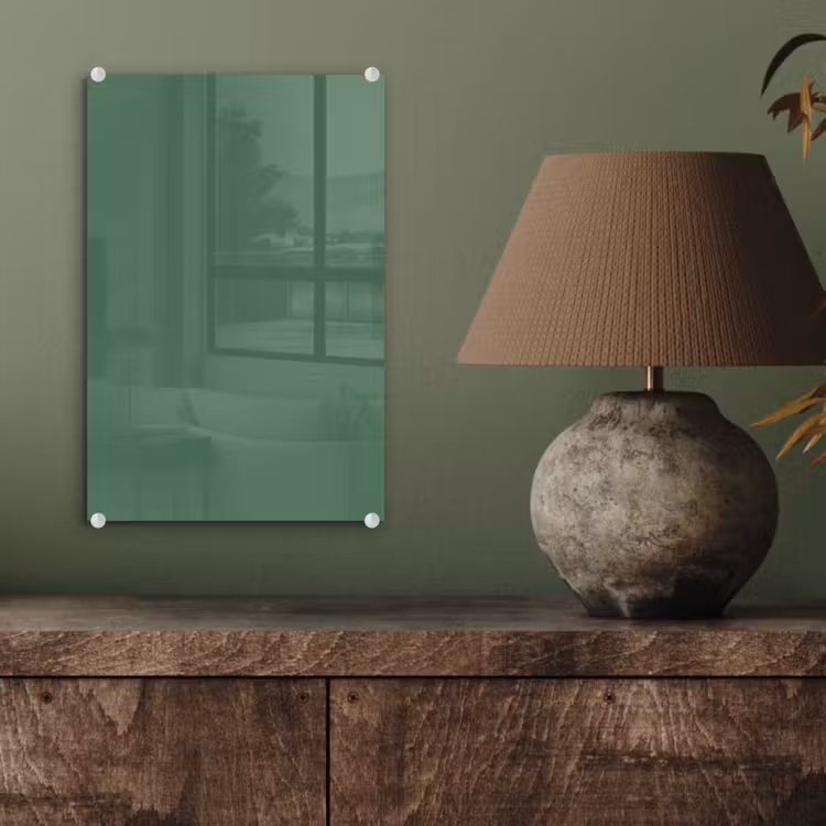 Glas schilderij - Deep - Sagewood - Groen — 4