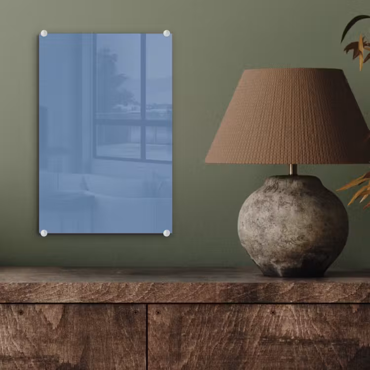 Glas schilderij - Denim - Breeze - Blauw — 4