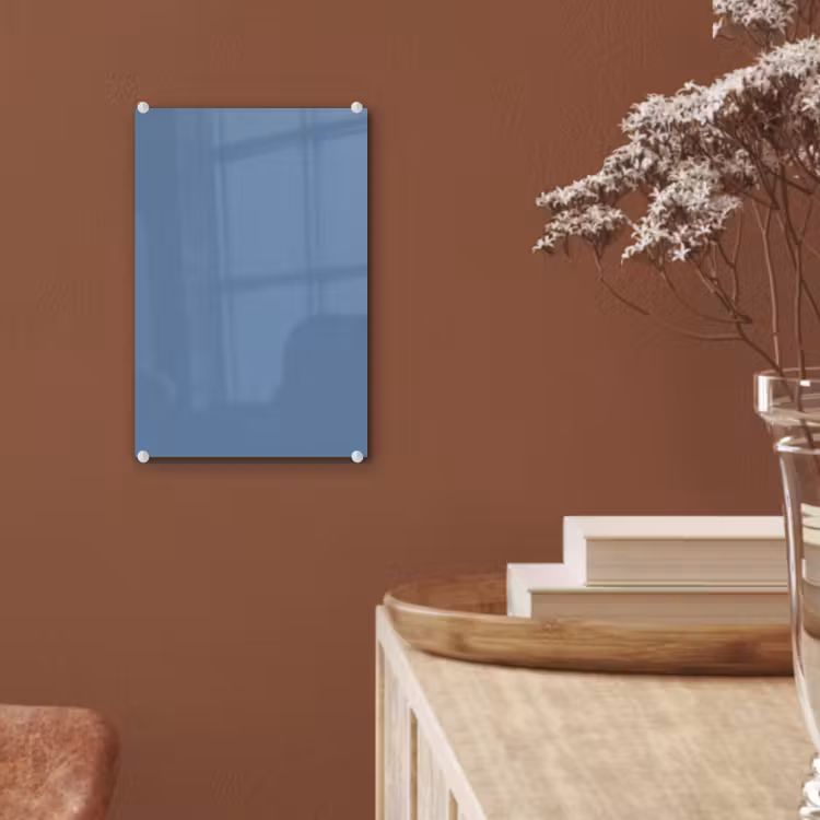 Glas schilderij - Denim - Breeze - Blauw — 6