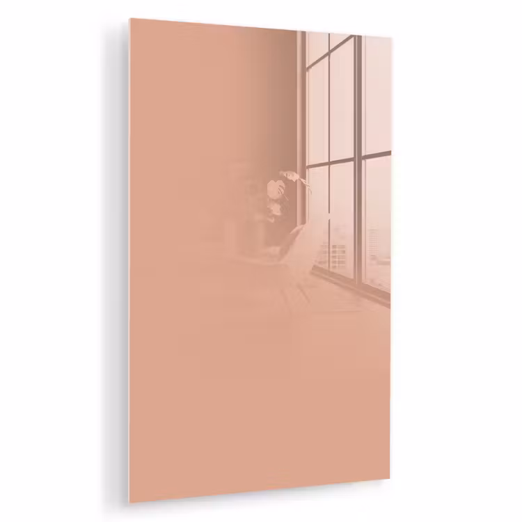 Glas schilderij - Dusty - Rose - Roze — 1