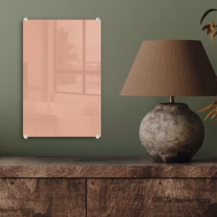 Glas schilderij - Dusty - Rose - Roze — 4