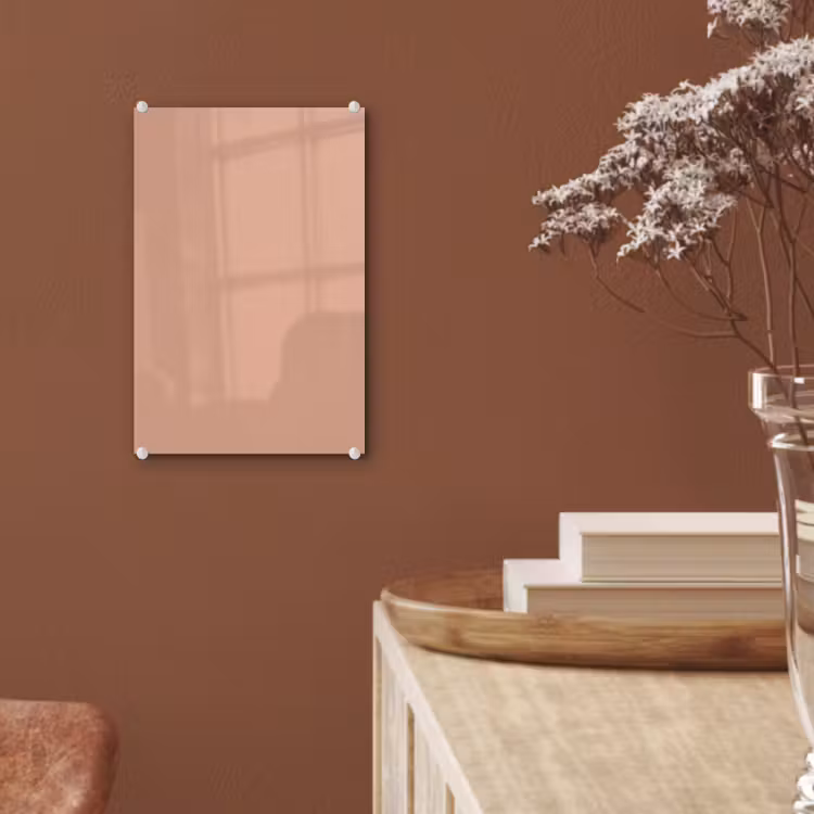 Glas schilderij - Dusty - Rose - Roze — 6