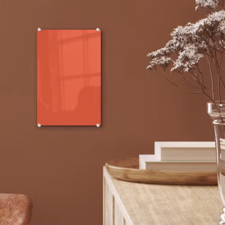 Glas schilderij - Rustic - Clay - Oranje — 6