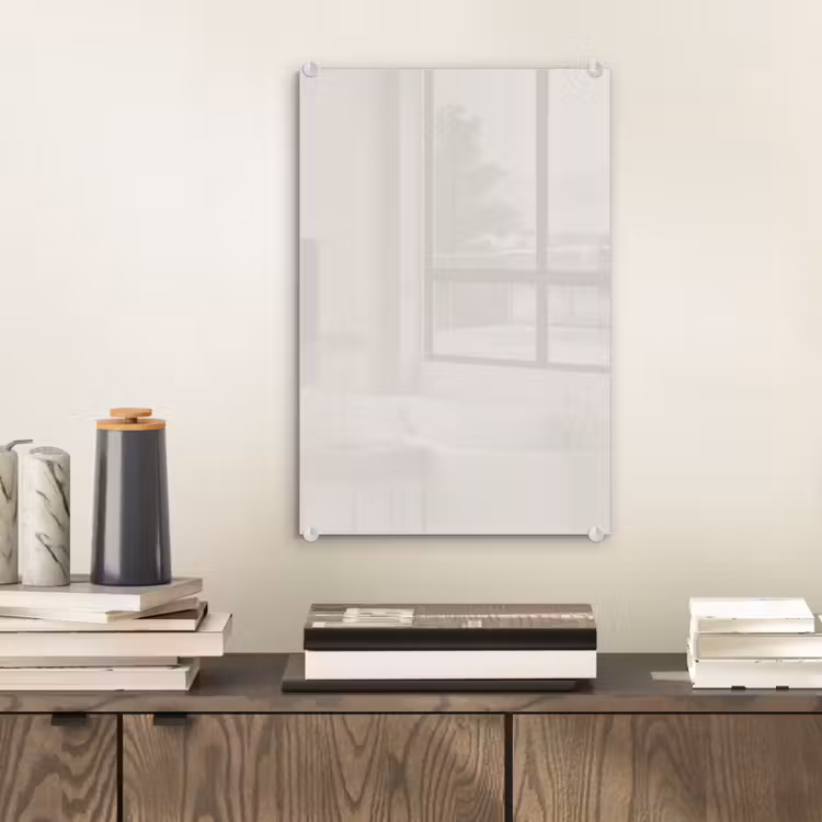 Glas schilderij - Silent - Sandstone - Grijs — 2