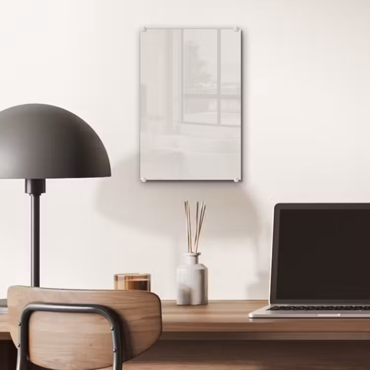 Glas schilderij - Silent - Sandstone - Grijs — 7