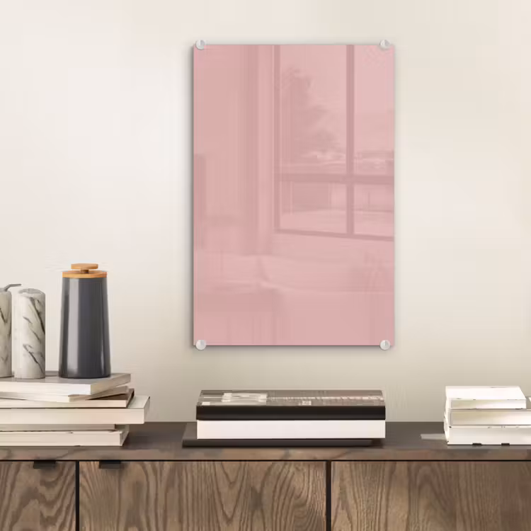 Glas schilderij - Soft - Blush - Roze — 2