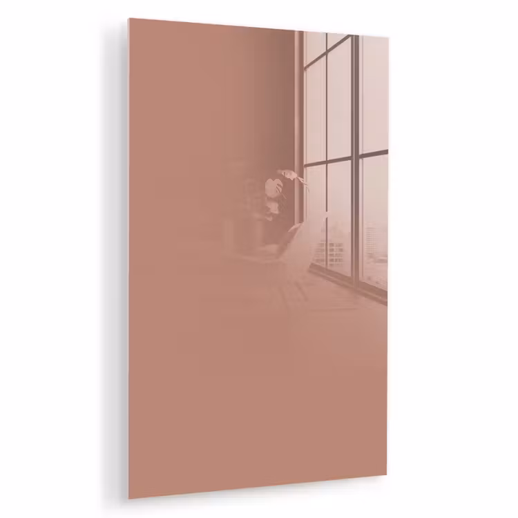 Glas schilderij - Earthy - Blusher - Roze — 1