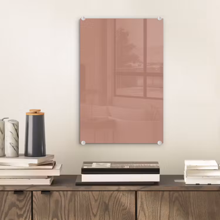 Glas schilderij - Earthy - Blusher - Roze — 2
