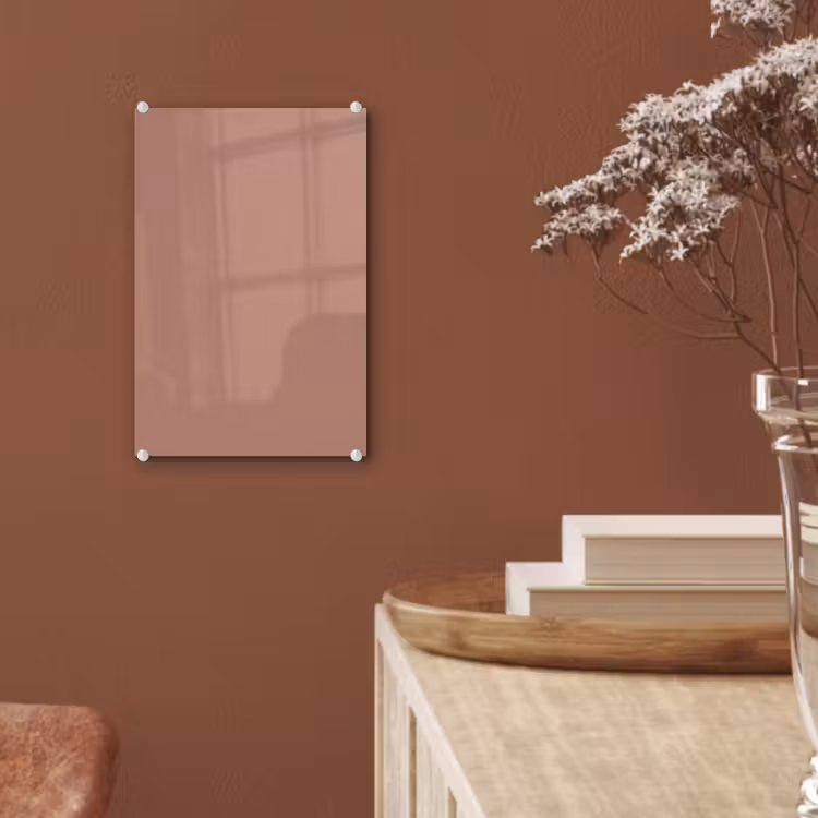 Glas schilderij - Earthy - Blusher - Roze — 6