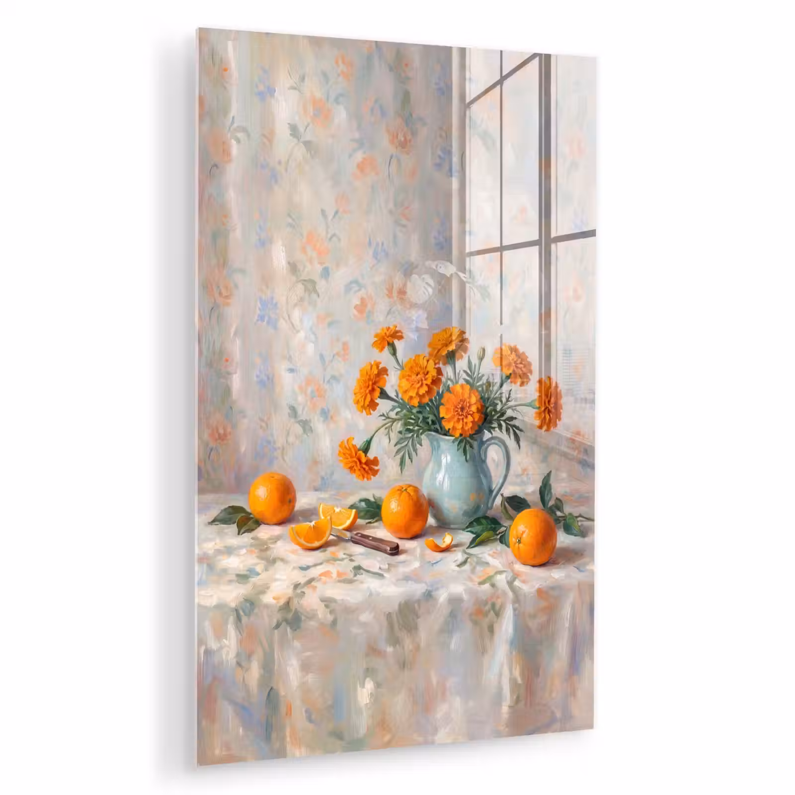 Glas schilderij - Eten - Oranje - Kunst — 1