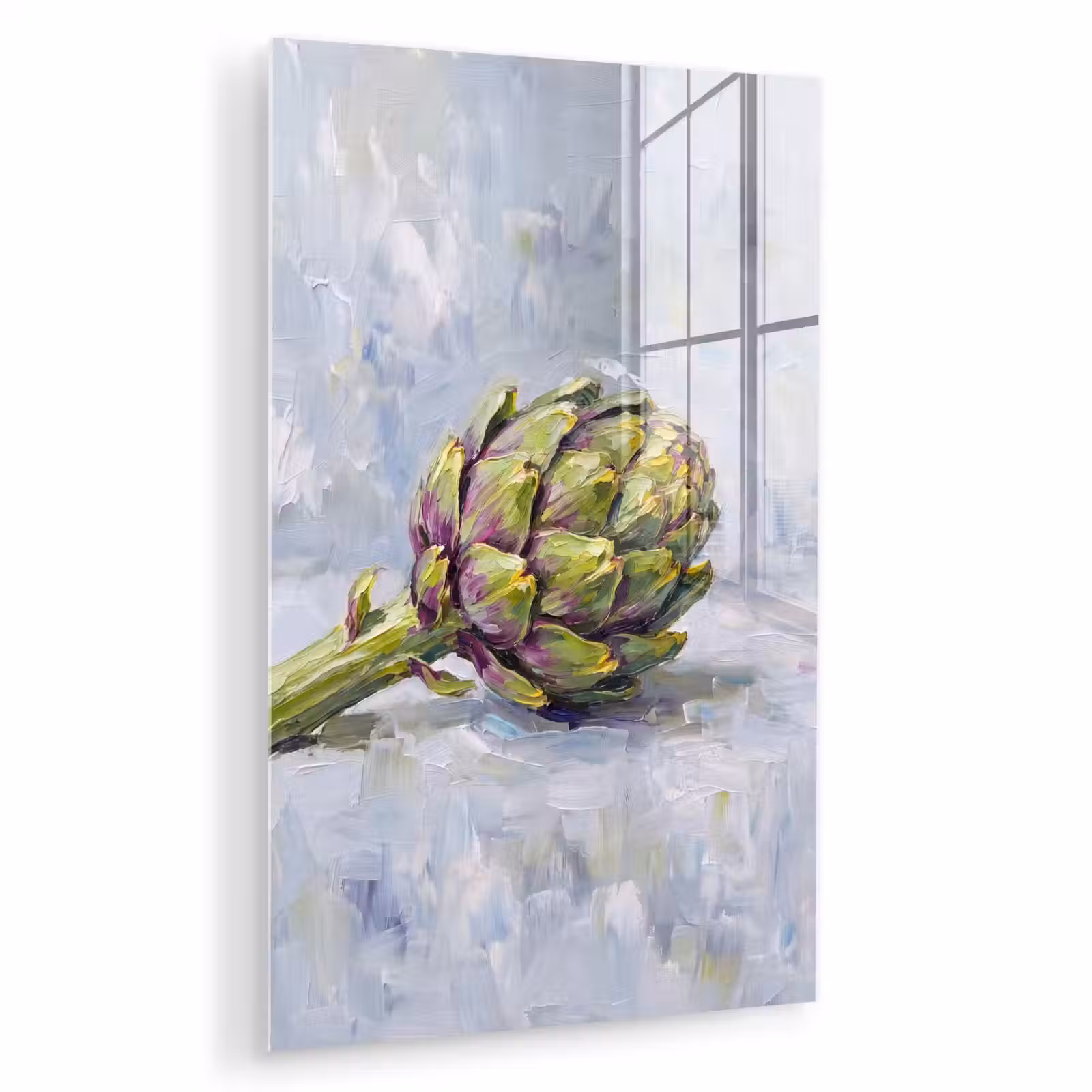Glas schilderij - Eten - Artisjok - Modern — 1