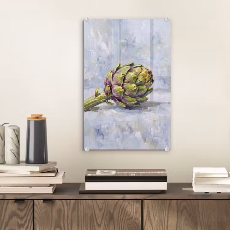Glas schilderij - Eten - Artisjok - Modern — 2